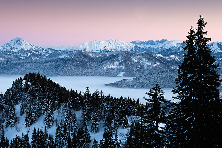 Blick vom Brauneck nach Osten
