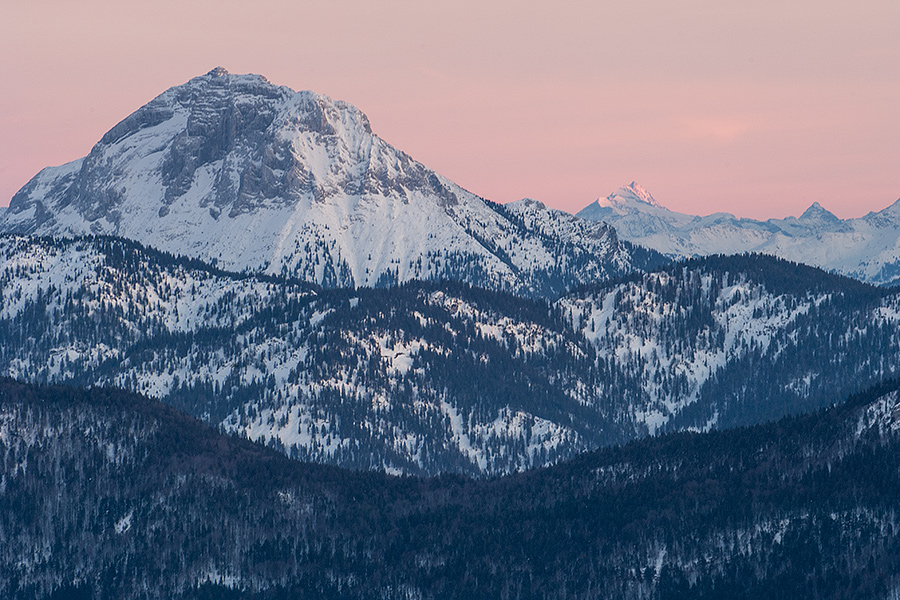 Blick vom Brauneck nach Osten